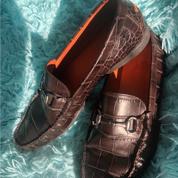 Peter Millar Crocodile horsebit shoes - Picture 2 of 7